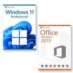 Combo Office 2019 Standard + Windows 11 Pro Plus Lizenz für 3PC