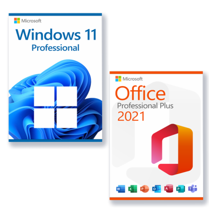 COMBO: Microsoft Windows 11 Professional Microsoft Office 2021 Professional Plus Plus Lizenz für 3PC