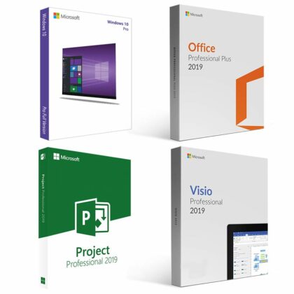 Microsoft Visio 2019 Professional – Project 2019 Professional – Office 2019 Professional Plus – Windows 10 Professional